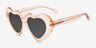 Tenderheart Pink AcetateSunglass Frames from EyeBuyDirect, Angle View