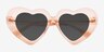 Tenderheart Pink AcetateSunglass Frames from EyeBuyDirect, Closed View