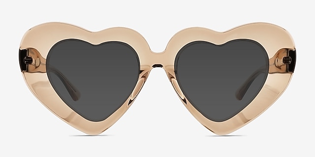 Tenderheart Brown AcetateSunglass Frames from EyeBuyDirect, Front View