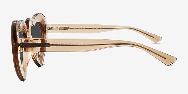 Tenderheart Brown AcetateSunglass Frames from EyeBuyDirect, Side View