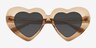 Tenderheart Brown AcetateSunglass Frames from EyeBuyDirect, Closed View