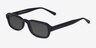 Inventra Black AcetateSunglass Frames from EyeBuyDirect, Angle View