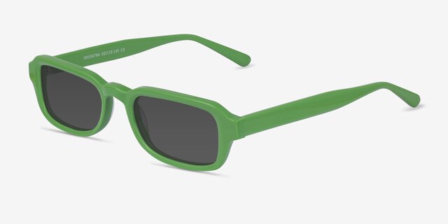 Inventra Green AcetateSunglass Frames from EyeBuyDirect, Angle View