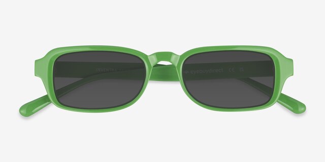 Inventra Green AcetateSunglass Frames from EyeBuyDirect, Closed View