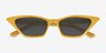Inspira Yellow PlasticSunglass Frames from EyeBuyDirect, Closed View