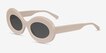 Futurnova Nude AcetateSunglass Frames from EyeBuyDirect, Angle View