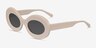Futurnova Nude AcetateSunglass Frames from EyeBuyDirect, Angle View