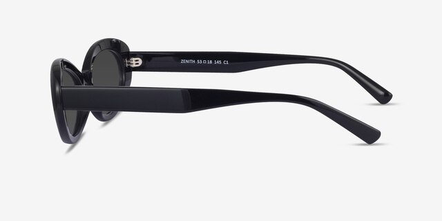 Zenith Black AcetateSunglass Frames from EyeBuyDirect, Side View