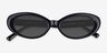 Zenith Black AcetateSunglass Frames from EyeBuyDirect, Closed View