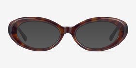 Zenith Écailles Acétate Soleil de Lunette de vue d'EyeBuyDirect, Vue de Face