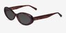 Zenith Tortoise AcetateSunglass Frames from EyeBuyDirect, Angle View