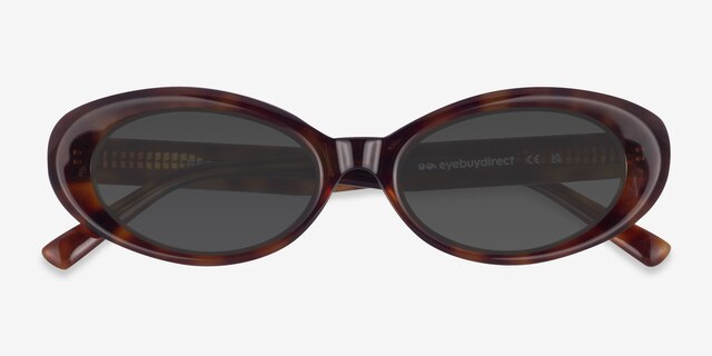 Zenith Tortoise AcetateSunglass Frames from EyeBuyDirect, Closed View