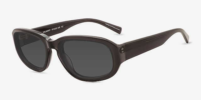 Valmont Gray Alternative MaterialsSunglass Frames from EyeBuyDirect, Angle View