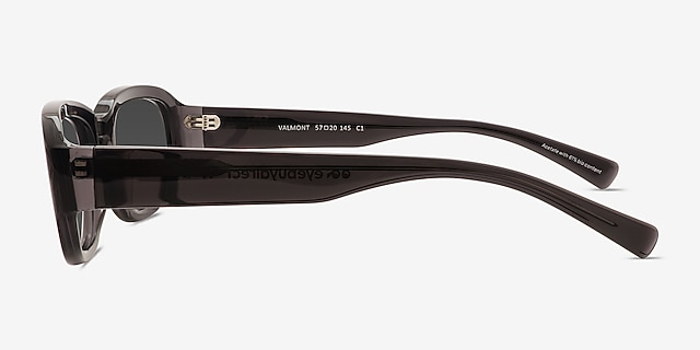 Valmont Gray Alternative MaterialsSunglass Frames from EyeBuyDirect, Side View
