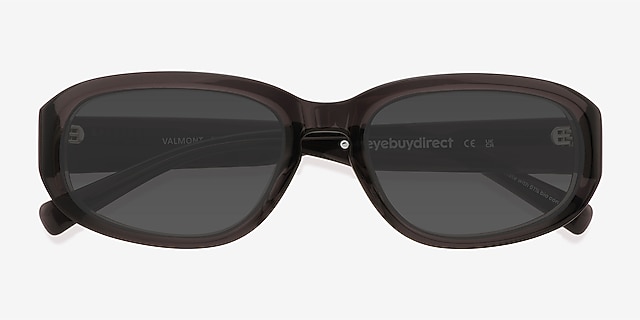 Valmont Gray Alternative MaterialsSunglass Frames from EyeBuyDirect, Closed View