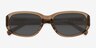 Valmont Brown AcetateSunglass Frames from EyeBuyDirect, Closed View