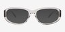 Valmont Clear Gray AcetateSunglass Frames from EyeBuyDirect, Front View