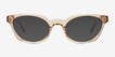 Leclair Brown Alternative MaterialsSunglass Frames from EyeBuyDirect, Front View