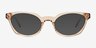 Leclair Brown Alternative MaterialsSunglass Frames from EyeBuyDirect, Front View