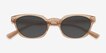 Leclair Brown Alternative MaterialsSunglass Frames from EyeBuyDirect, Closed View