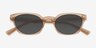 Leclair Brown Alternative MaterialsSunglass Frames from EyeBuyDirect, Closed View