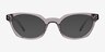 Leclair Gray Alternative MaterialsSunglass Frames from EyeBuyDirect, Front View
