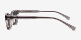 Leclair Gris Acétate Soleil de Lunette de vue d'EyeBuyDirect, Vue de Côté