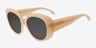 Pascale Brown Alternative MaterialsSunglass Frames from EyeBuyDirect, Angle View