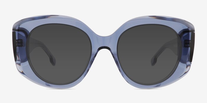 Pascale Clear Blue Acétate Soleil de Lunette de vue d'EyeBuyDirect