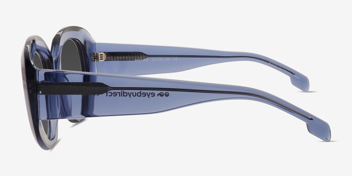 Pascale Clear Blue Acétate Soleil de Lunette de vue d'EyeBuyDirect
