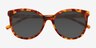Cinematic Tortoise AcetateSunglass Frames from EyeBuyDirect, Closed View