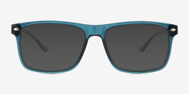 Cortez Teal PlastiqueSoleil de Lunette de vue d'EyeBuyDirect, Vue de Face