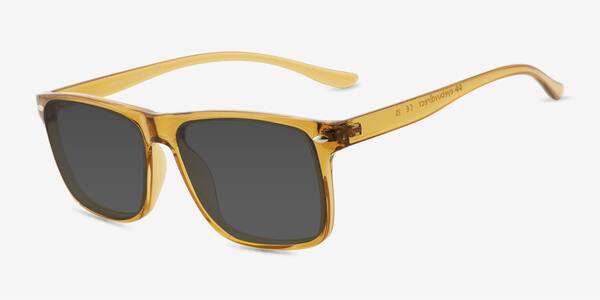Clear Yellow Cortez -  Plastic Sunglasses