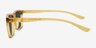 Cortez Clear Yellow PlasticSunglass Frames from EyeBuyDirect, Side View
