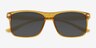 Cortez Clear Yellow PlasticSunglass Frames from EyeBuyDirect, Closed View