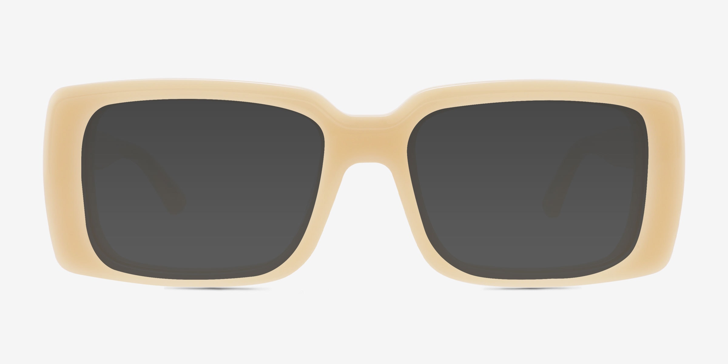 Impression - Rectangle Cream Frame Prescription Sunglasses