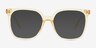 Parasol Clear Champaign AcetateSunglass Frames from EyeBuyDirect, Front View