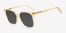 Parasol Clear Champaign AcetateSunglass Frames from EyeBuyDirect, Angle View