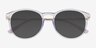Monroe Clear Blue Plastic, MetalSunglass Frames from EyeBuyDirect, Closed View
