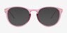 Monroe Clear Purple Plastic, MetalSunglass Frames from EyeBuyDirect, Front View