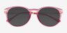 Monroe Clear Purple Plastic, MetalSunglass Frames from EyeBuyDirect, Closed View