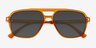 Rivers Orange Alternative MaterialsSunglass Frames from EyeBuyDirect, Closed View