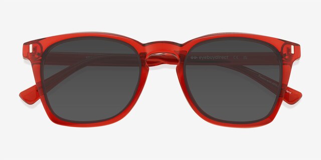 Stone Orange Alternative MaterialsSunglass Frames from EyeBuyDirect, Closed View
