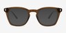 Stone Clear Green Eco-friendlySunglass Frames from EyeBuyDirect, Front View