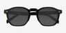 Lennox Black Alternative MaterialsSunglass Frames from EyeBuyDirect, Closed View