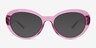 Nyssa Clear Purple Alternative MaterialsSunglass Frames from EyeBuyDirect, Front View