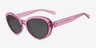 Nyssa Clear Purple Alternative MaterialsSunglass Frames from EyeBuyDirect, Angle View