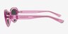 Nyssa Clear Purple Alternative MaterialsSunglass Frames from EyeBuyDirect, Side View