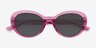 Nyssa Clear Purple Alternative MaterialsSunglass Frames from EyeBuyDirect, Closed View