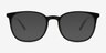 Redwood Noir Matériaux biosourcésSoleil de Lunette de vue d'EyeBuyDirect, Vue de Face